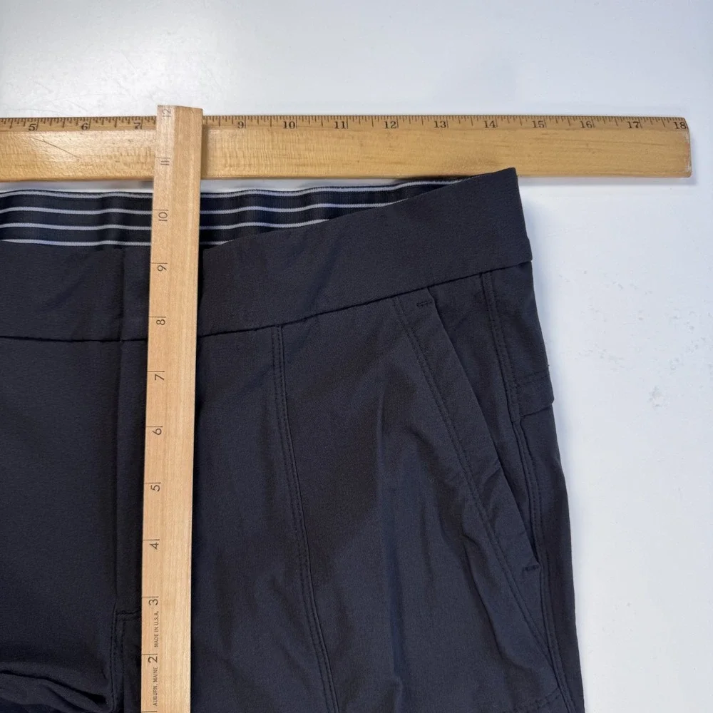 ATHLETA Cargo Pocket Joggers Tapered Ankle Womens 4 28.5" Inseam Black Stretch - Picture 12 of 14